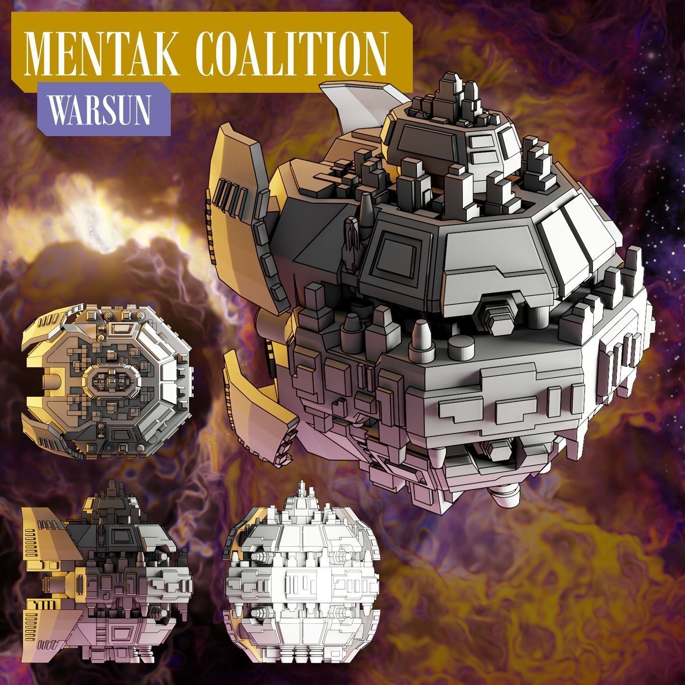Twilight Imperium ships Mentak Coalition 3D print model_1