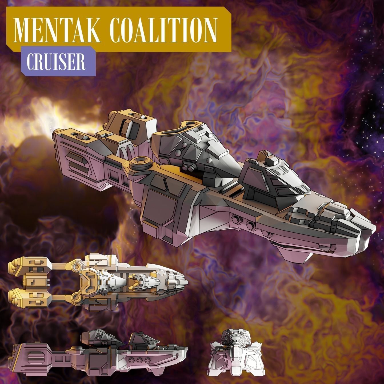 Twilight Imperium ships Mentak Coalition 3D print model_5