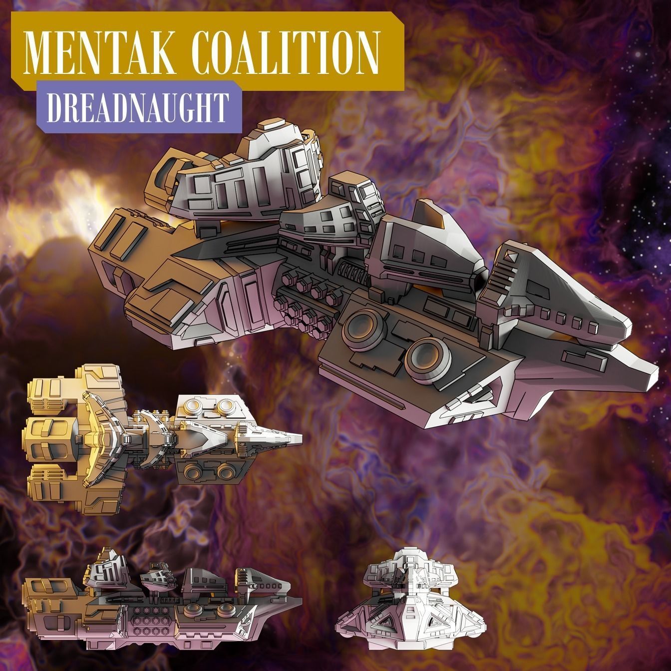 Twilight Imperium ships Mentak Coalition 3D print model_3