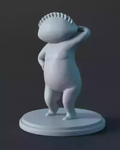 Flirting Gyoza Fairy 3D print model