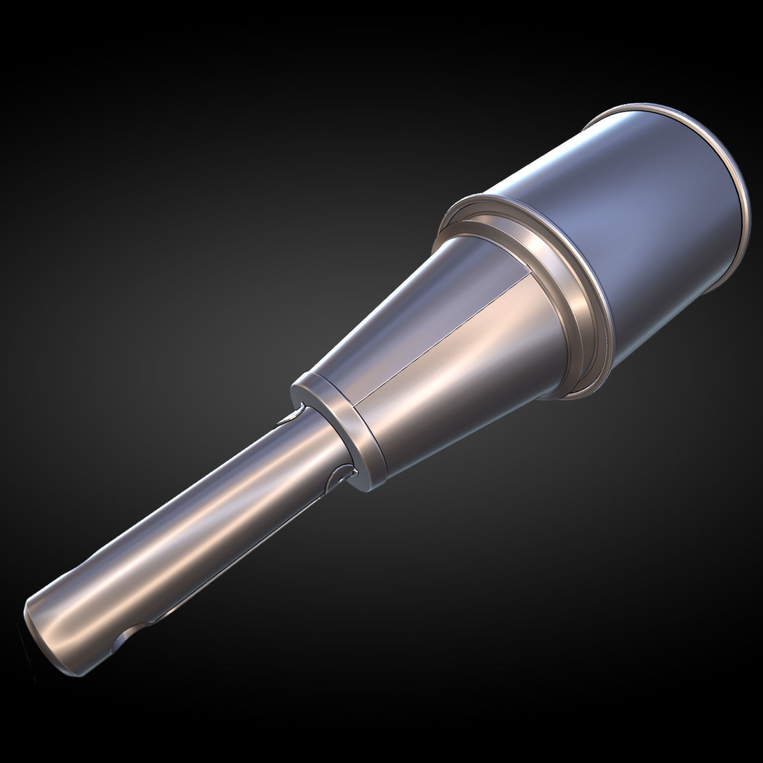 RPG 43 Soviet anti tank grenade from World War II 3D print model_1