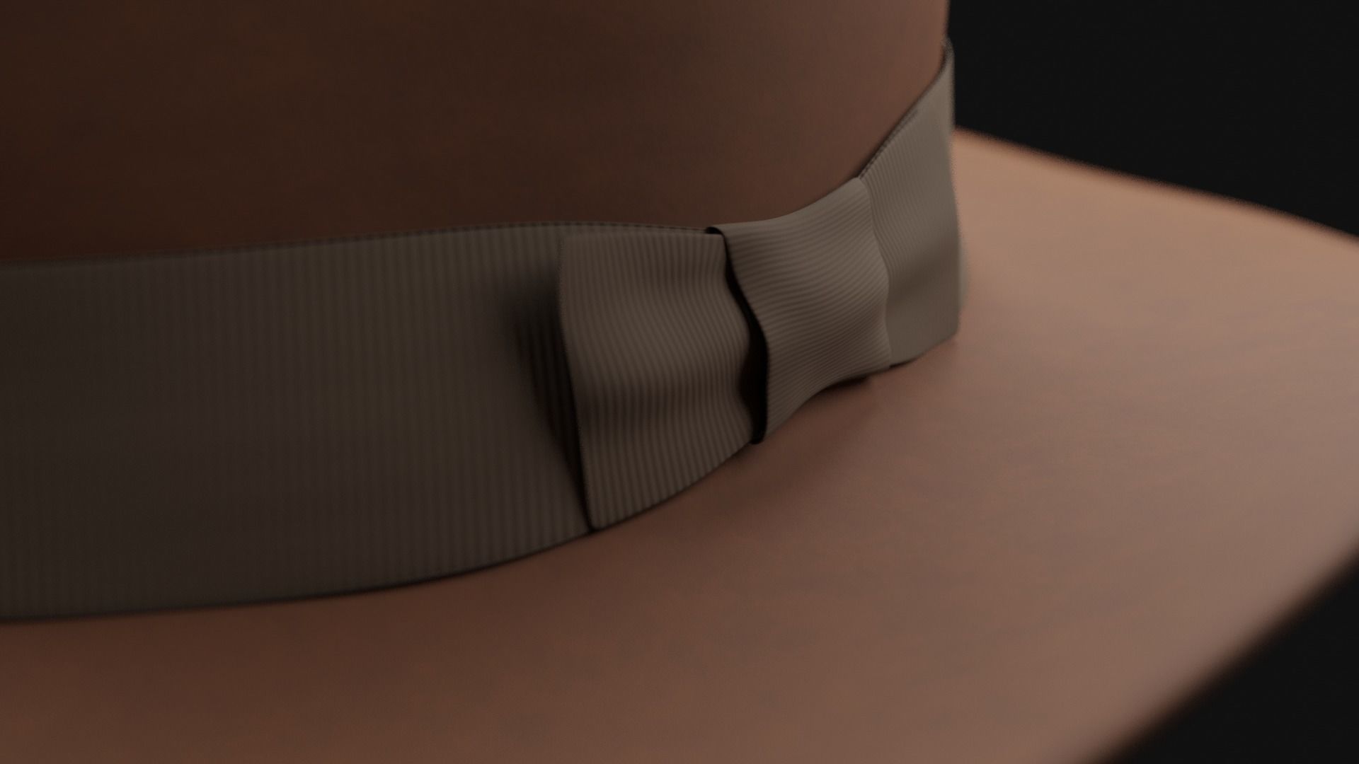 Realistic Game-Ready Fedora hat Low-poly 3D model_13