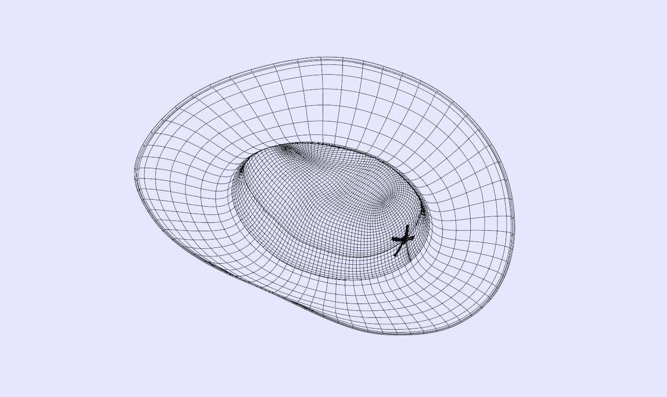 Realistic Game-Ready Fedora hat Low-poly 3D model_8