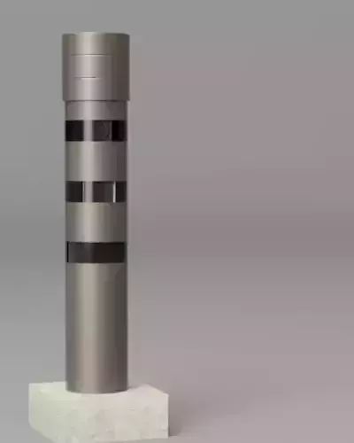 Radar 1 stainless steel lamp post