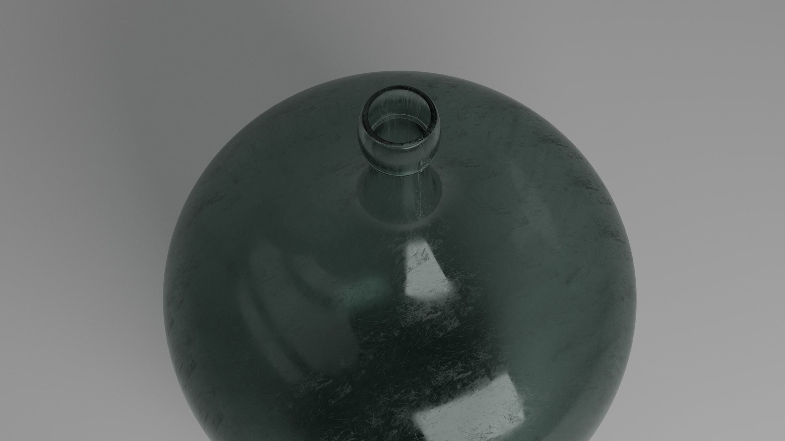 Old big Bottle Low-poly 3D model_1