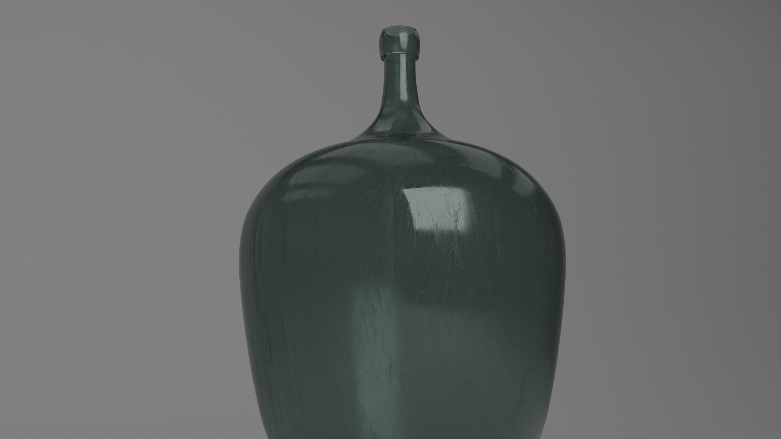 Old big Bottle Low-poly 3D model_4