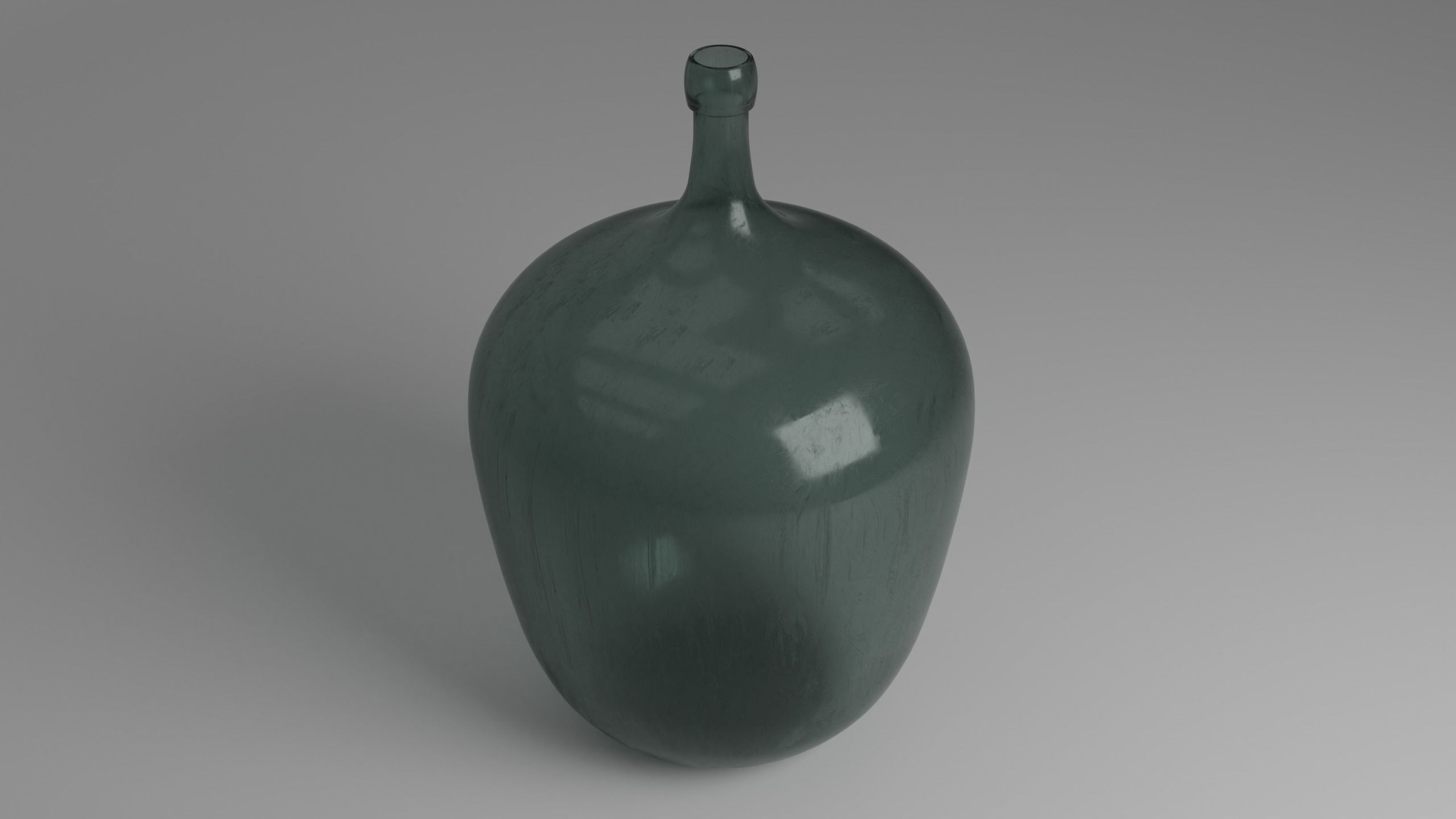 Old big Bottle Low-poly 3D model_2