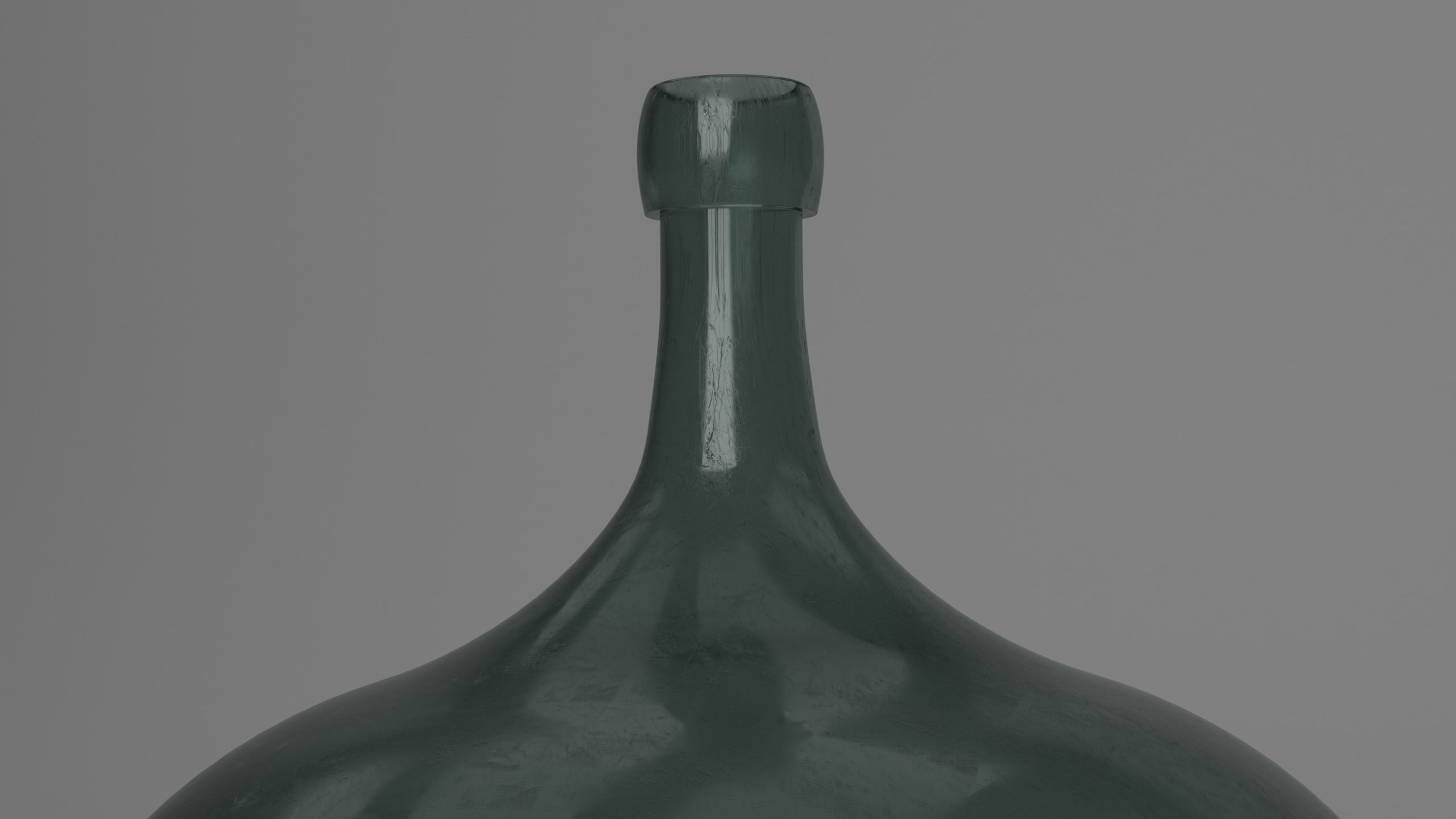Old big Bottle Low-poly 3D model_3
