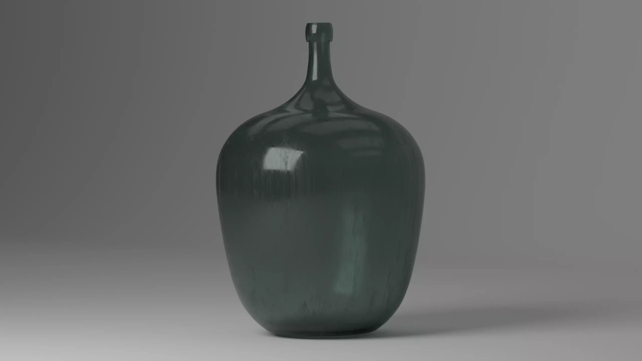Old big Bottle Low-poly 3D model_0