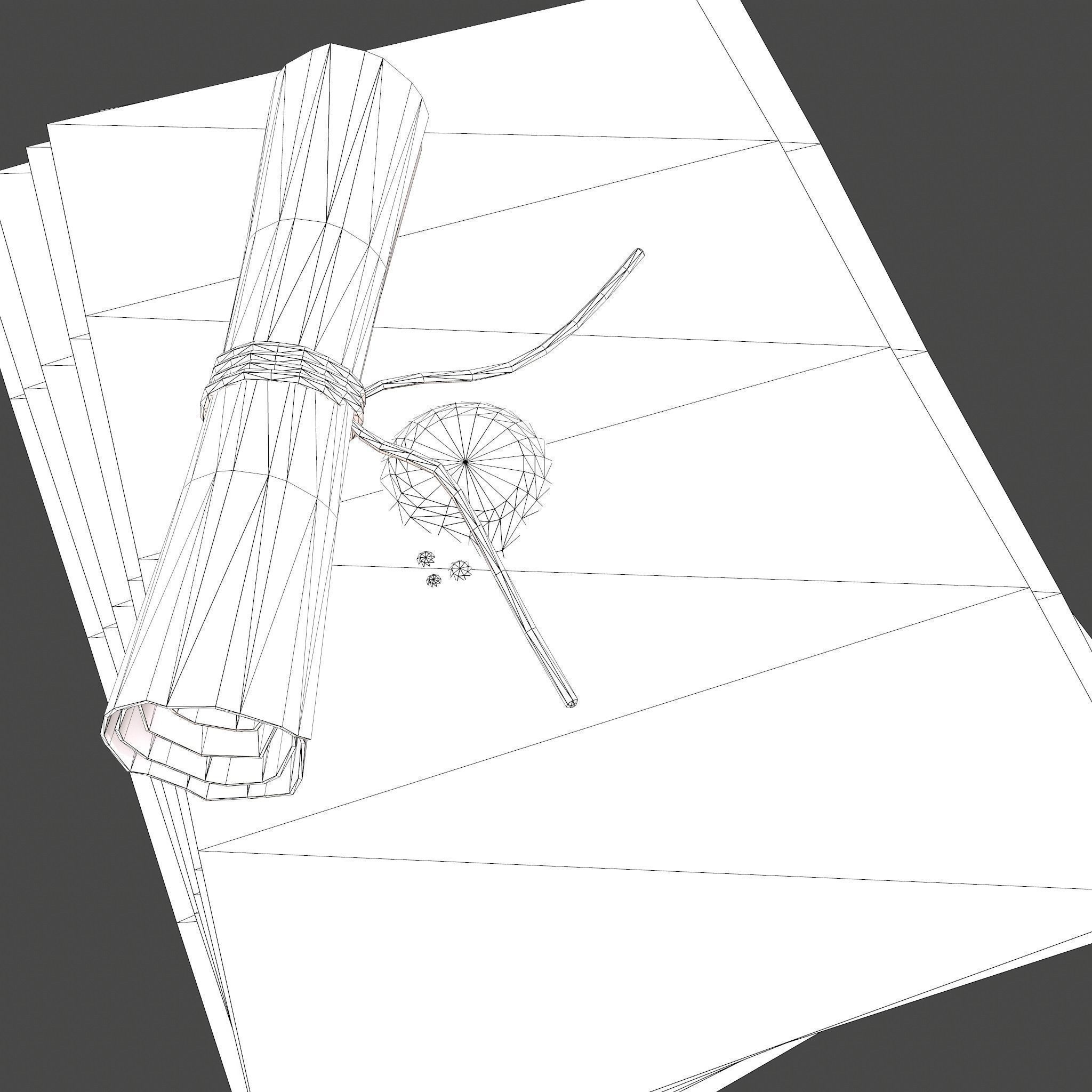 Medieval Bedroom Elegant Furnishings  3D Model Collection_29