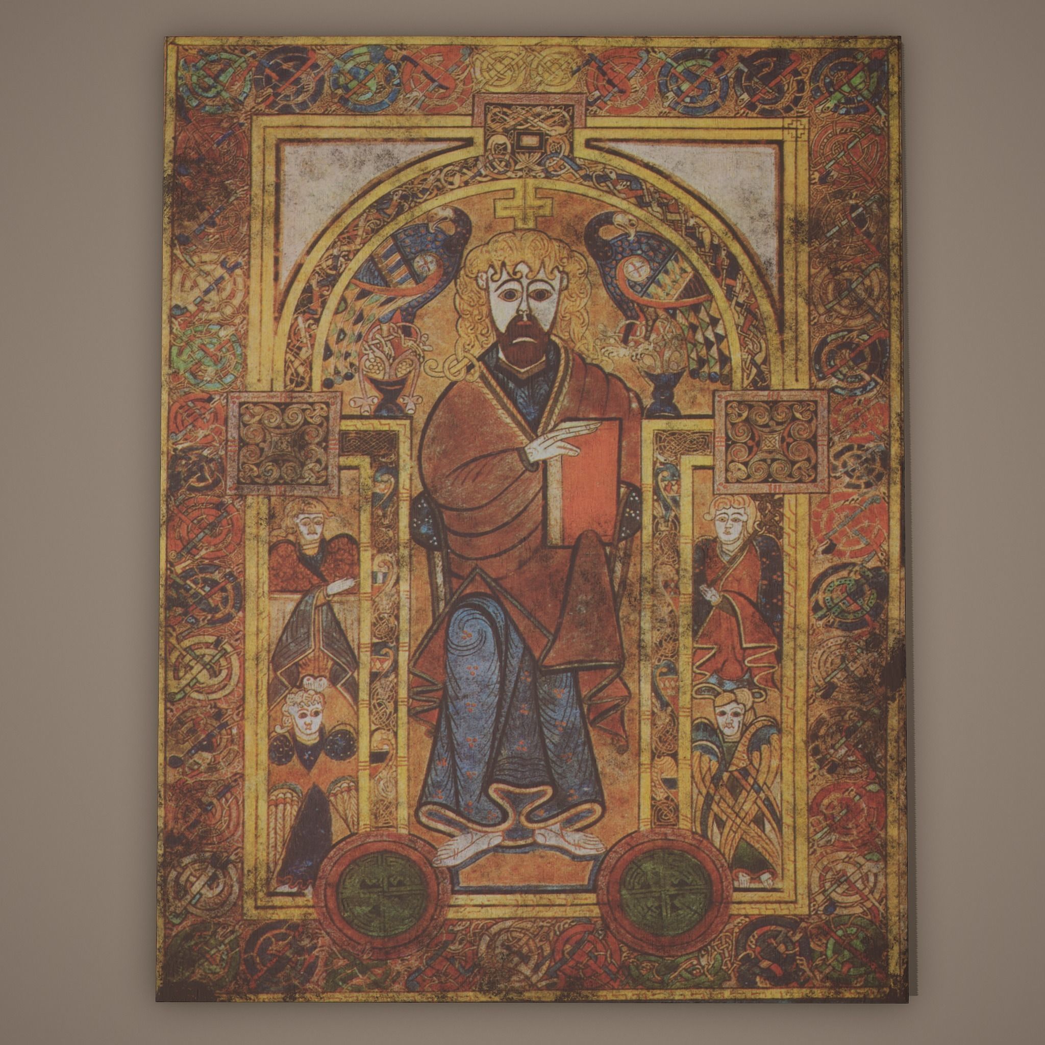 Medieval Bedroom Elegant Furnishings  3D Model Collection_42