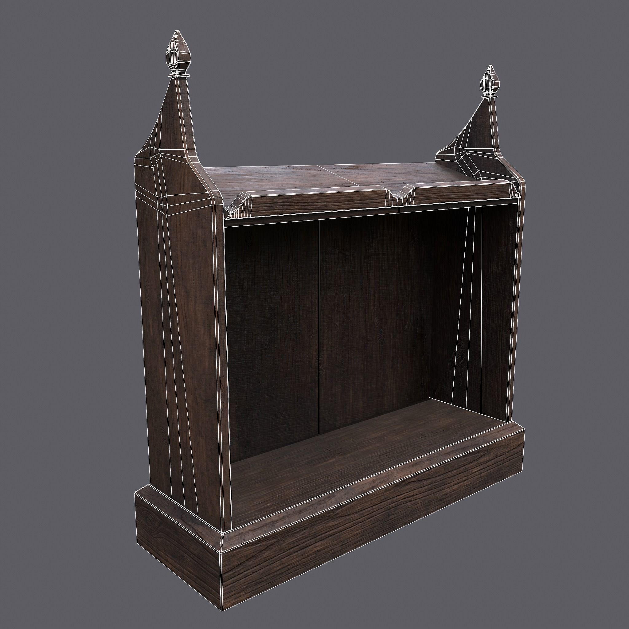Medieval Bedroom Elegant Furnishings  3D Model Collection_35
