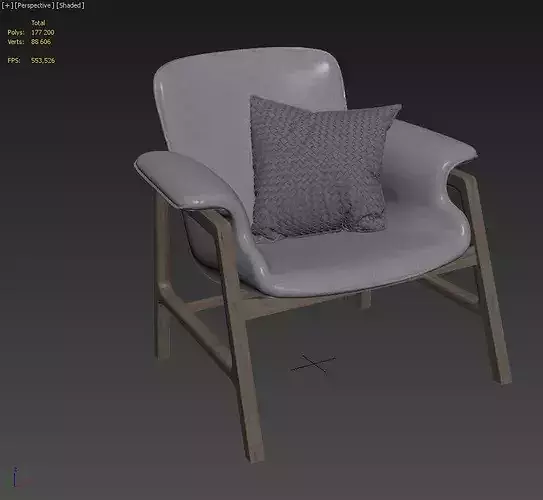 Frigerio Salotti Arianna armchair 3D model 2