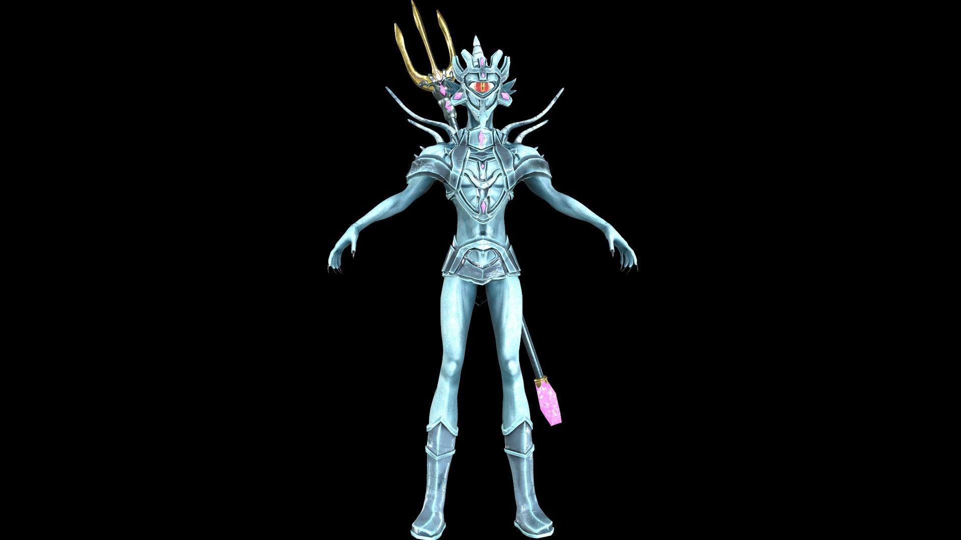 Cyclops Amphibian Low Poly model Low-poly 3D model_29