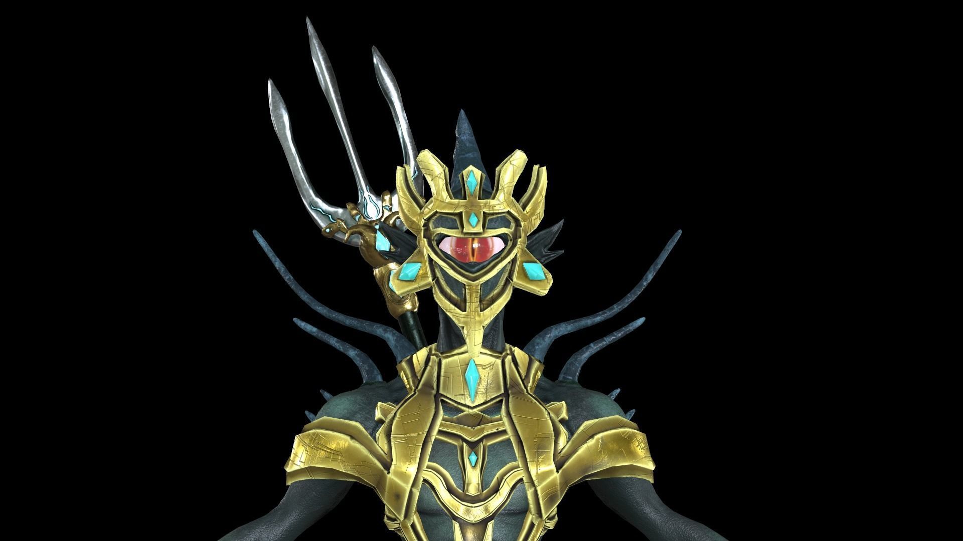 Cyclops Amphibian Low Poly model Low-poly 3D model_32