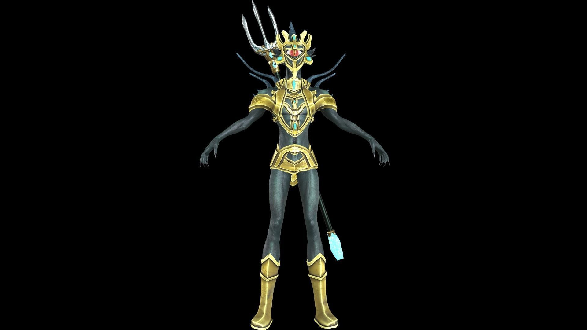 Cyclops Amphibian Low Poly model Low-poly 3D model_33