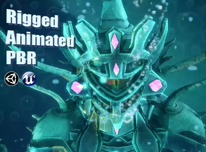 Cyclops Amphibian Low Poly model