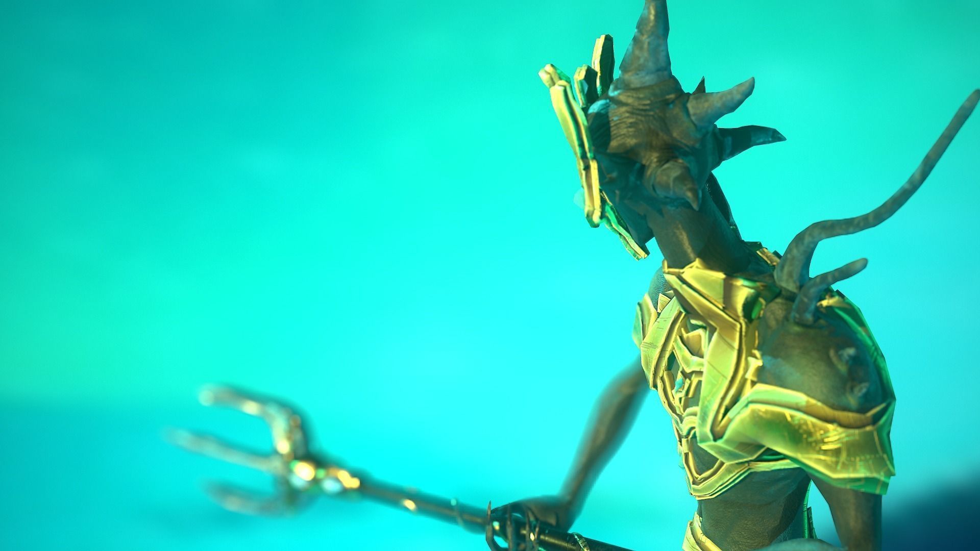 Cyclops Amphibian Low Poly model Low-poly 3D model_6