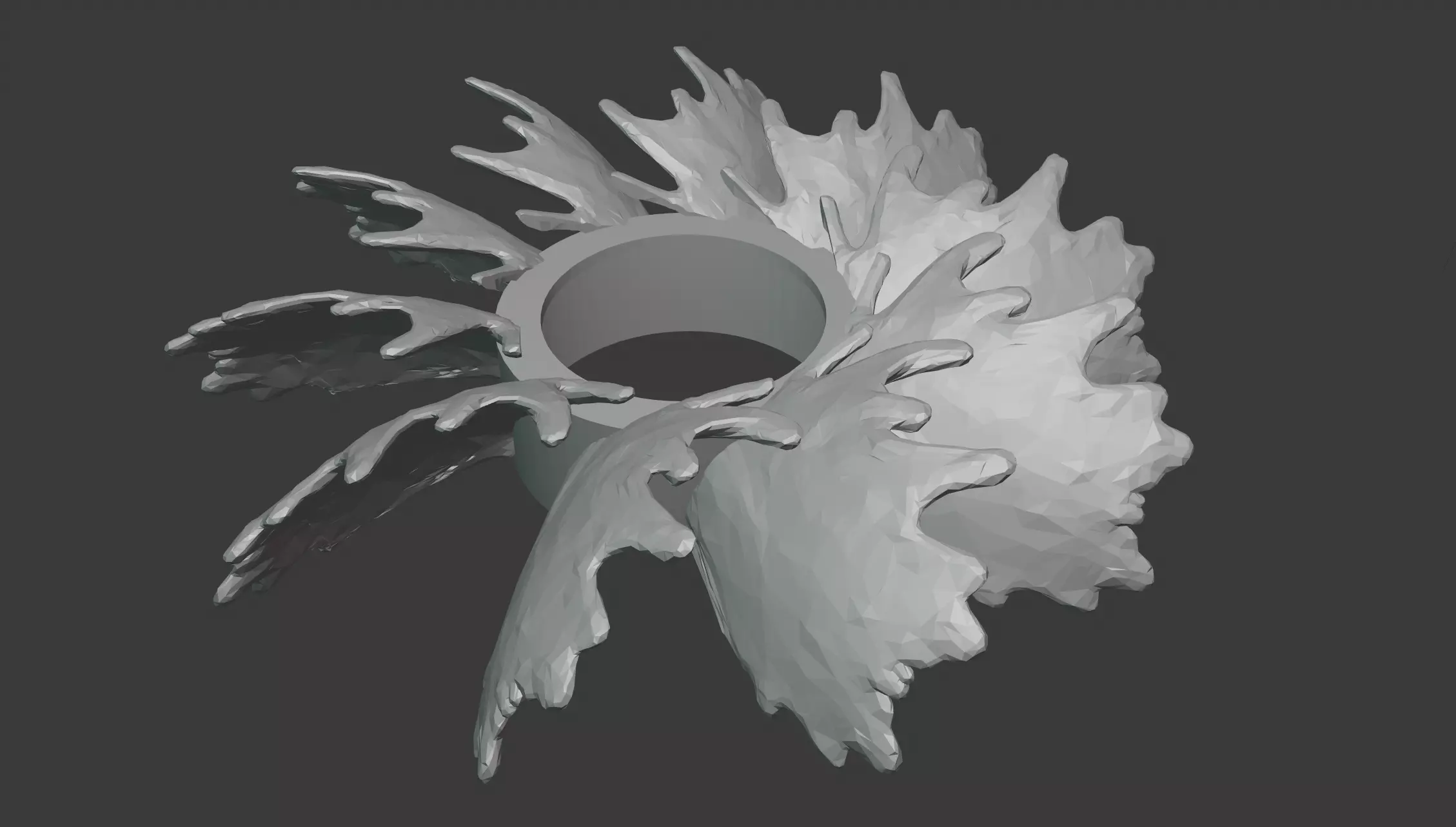 MooseFan flower 3D print model