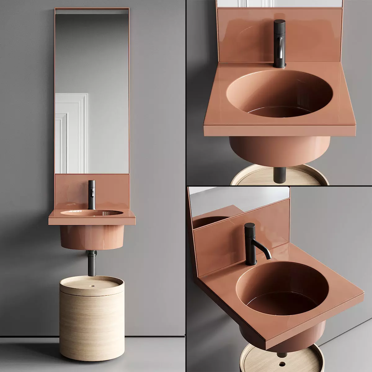 Ceramica Cielo Elle Vanity Unit Set 3 3D model