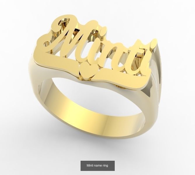 name rings 3D Model Collection_8