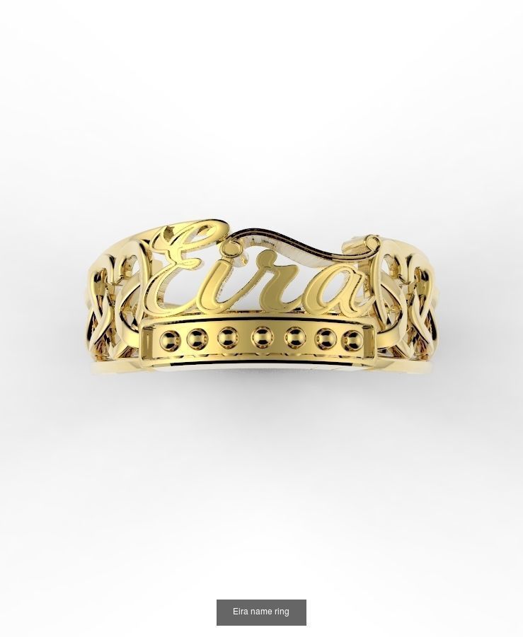 name rings 3D Model Collection_5