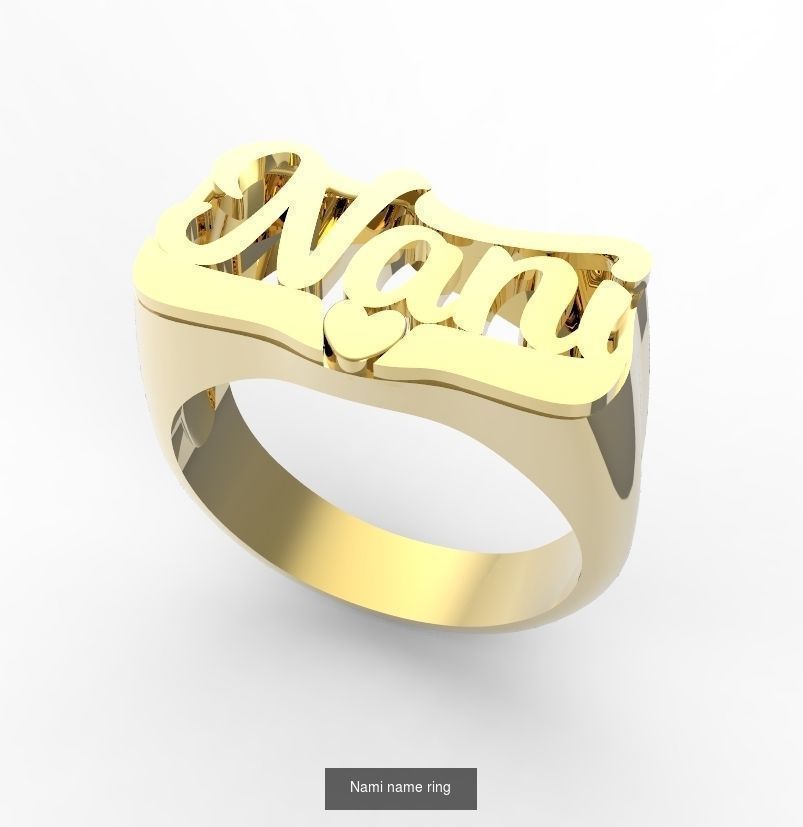 name rings 3D Model Collection_7