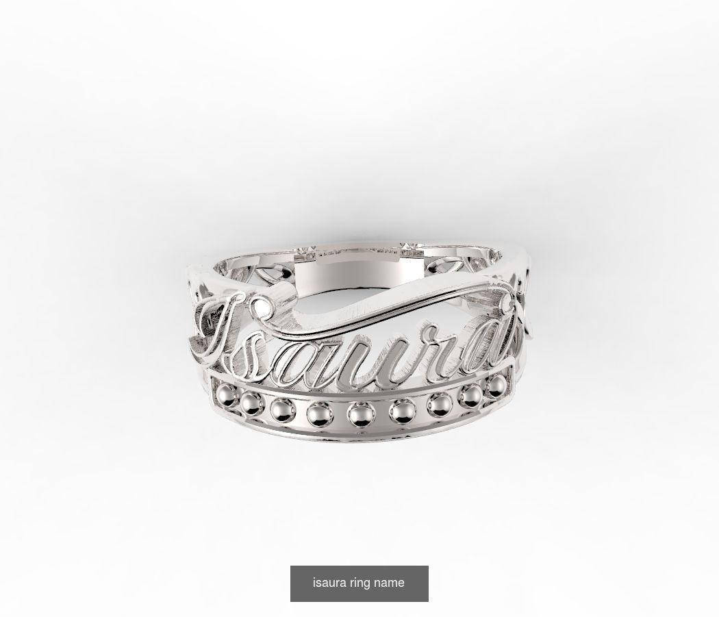 name rings 3D Model Collection_2