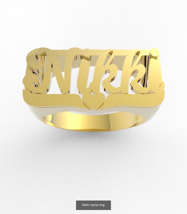 name rings 3D Model Collection_6