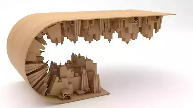 City themed coffee table