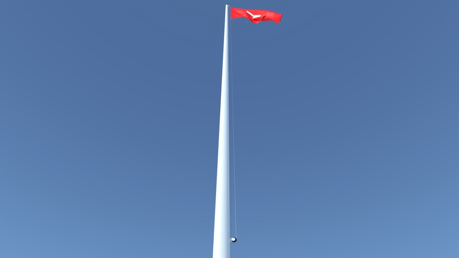 Animated Flag of Switzerland Low-poly 3D model_4