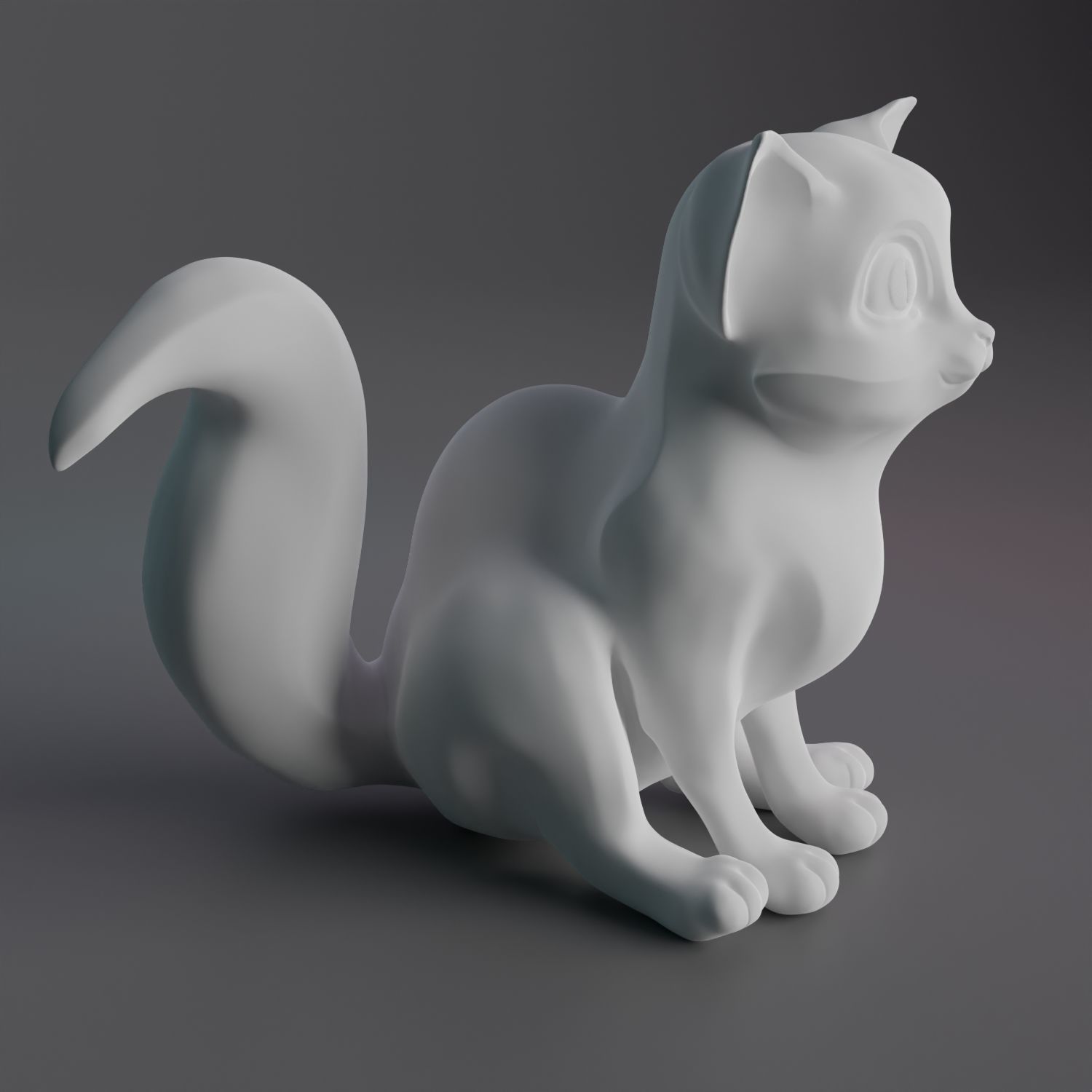 cat in a pumpkin 3D print model_5