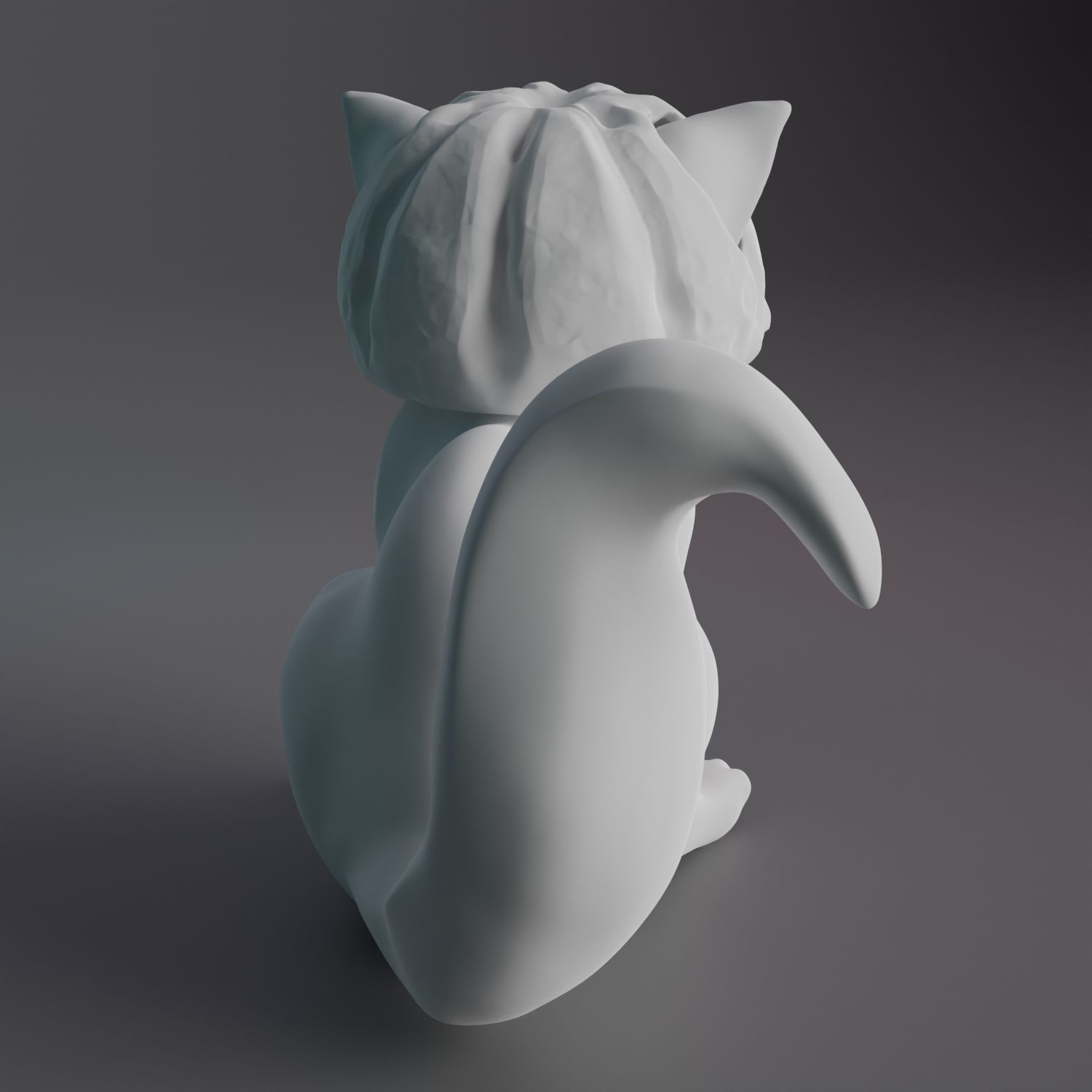 cat in a pumpkin 3D print model_6