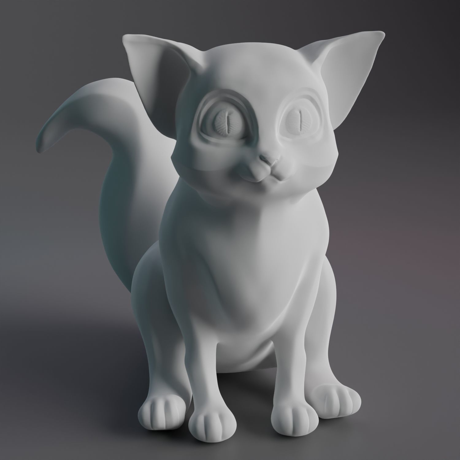 cat in a pumpkin 3D print model_1