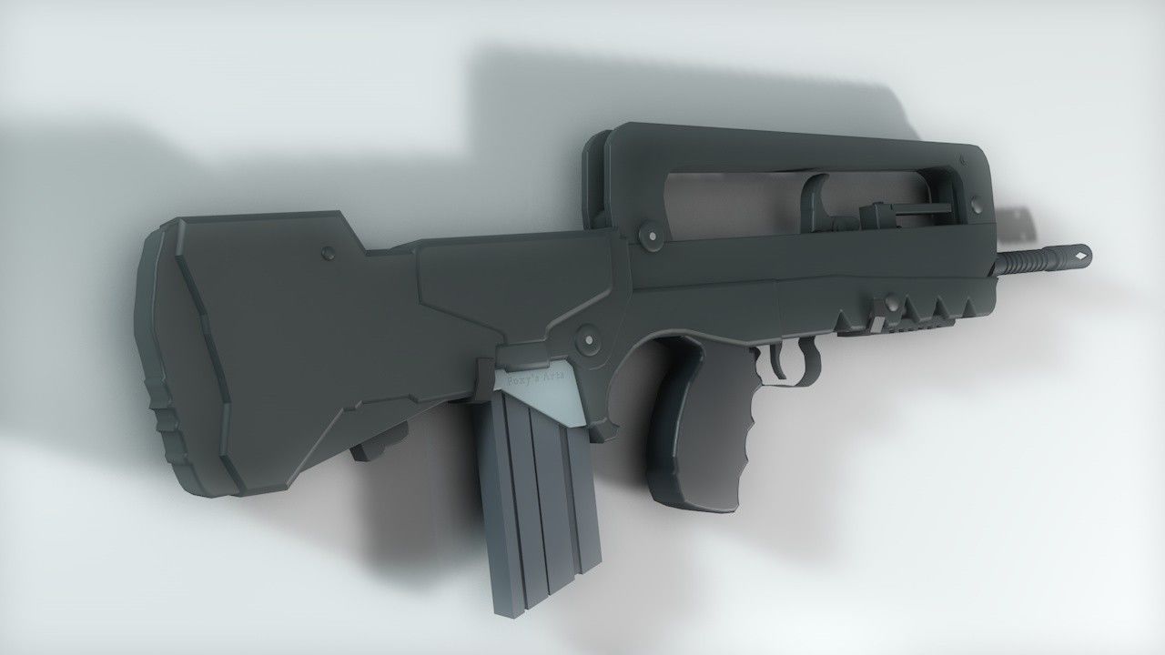 Weapon Pack All In One Futuristic Pack -Modern Pack for games Low-poly 3D model_8