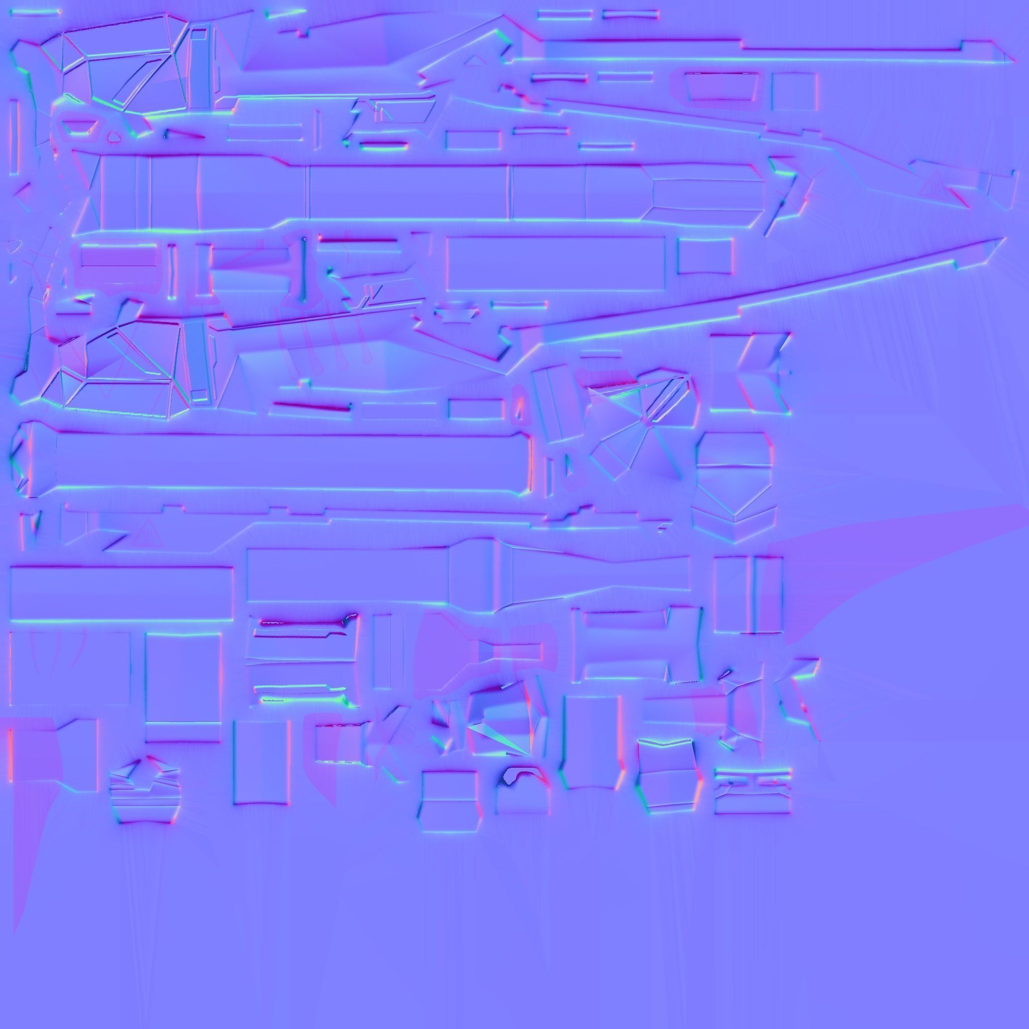 Weapon Pack All In One Futuristic Pack -Modern Pack for games Low-poly 3D model_14