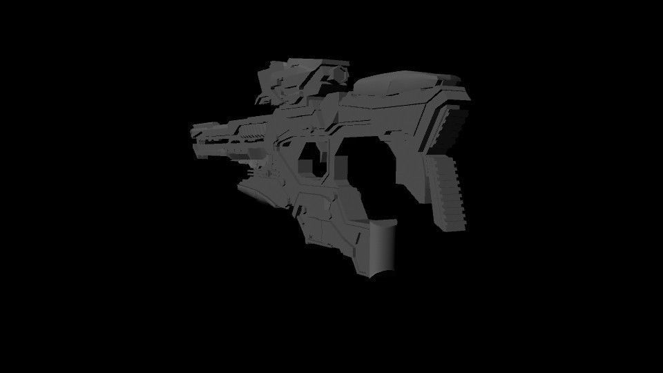 Weapon Pack All In One Futuristic Pack -Modern Pack for games Low-poly 3D model_7