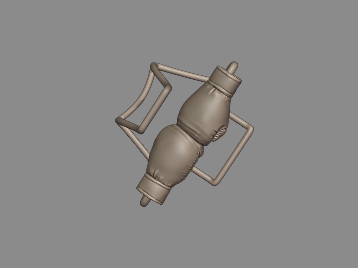 Shop card shelf - Boxing 3D print model_15