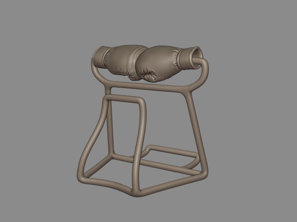 Shop card shelf - Boxing 3D print model_8