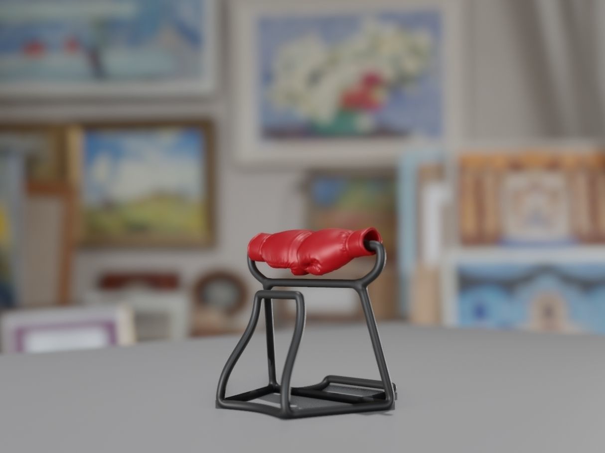 Shop card shelf - Boxing 3D print model_7