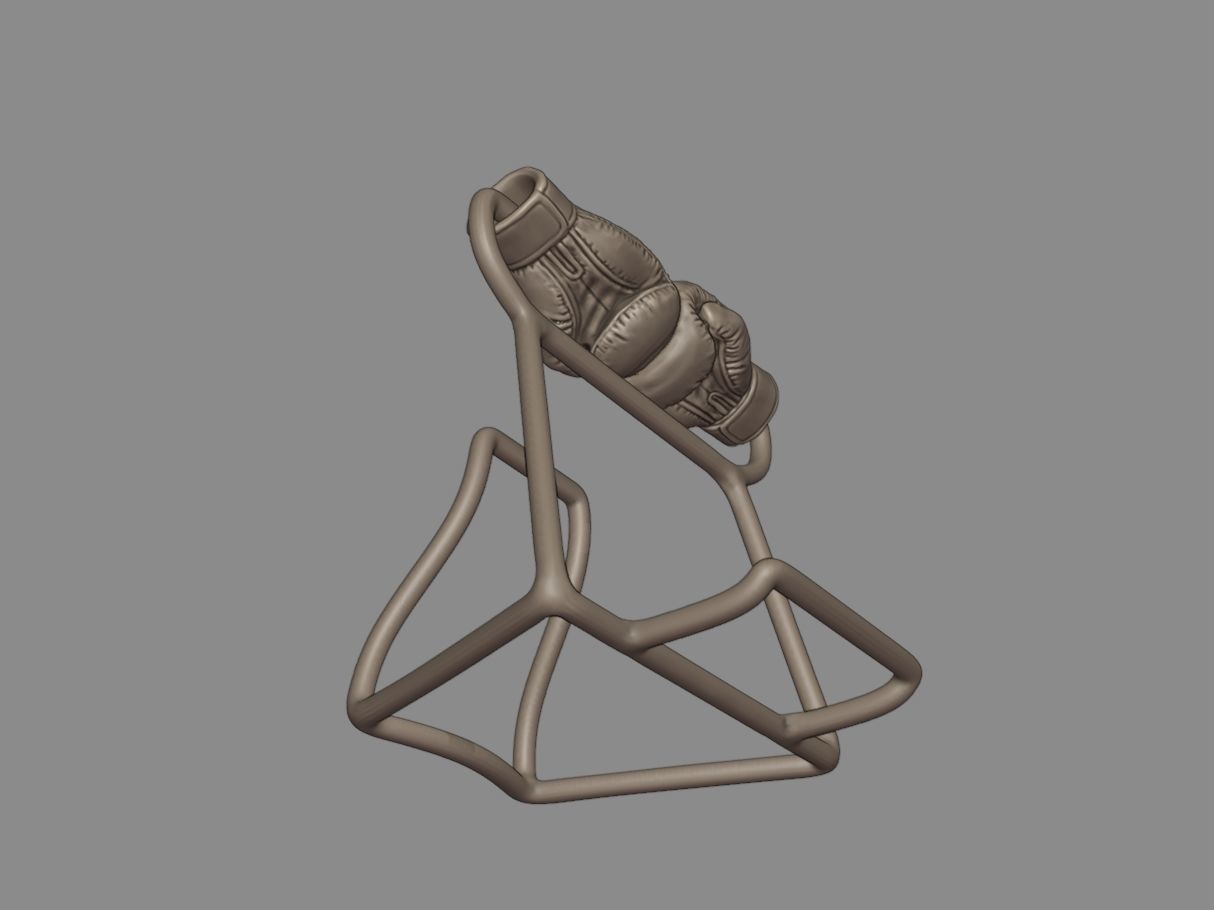 Shop card shelf - Boxing 3D print model_16