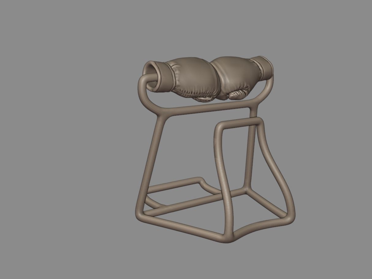 Shop card shelf - Boxing 3D print model_11