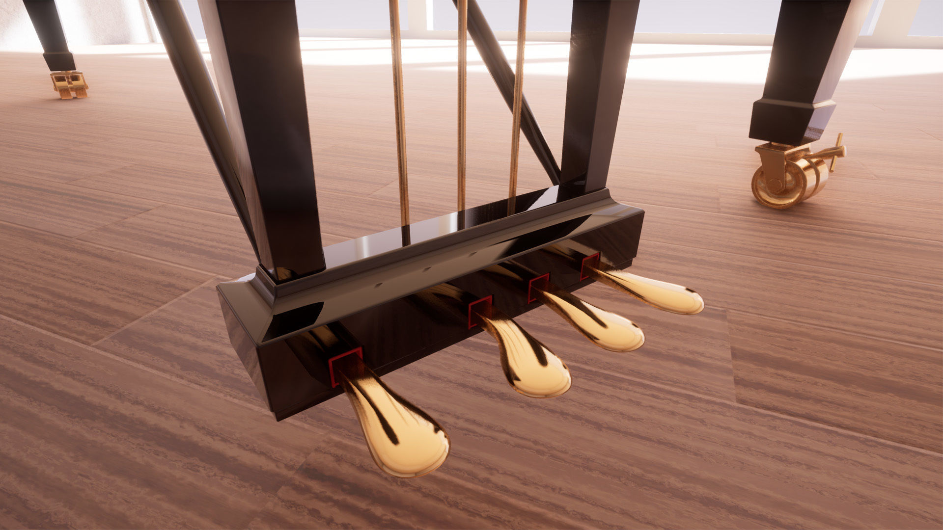 Grand Piano Low-poly 3D model_15