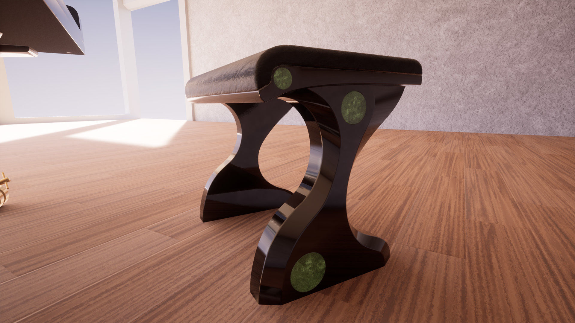 Grand Piano Low-poly 3D model_13