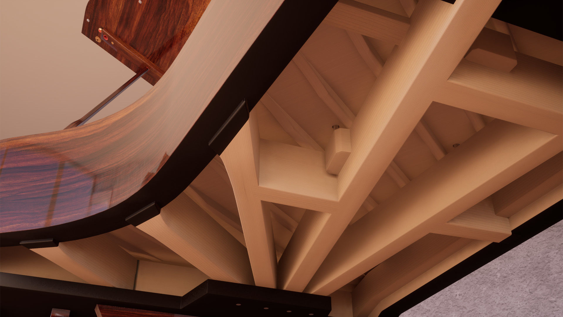 Grand Piano Low-poly 3D model_22