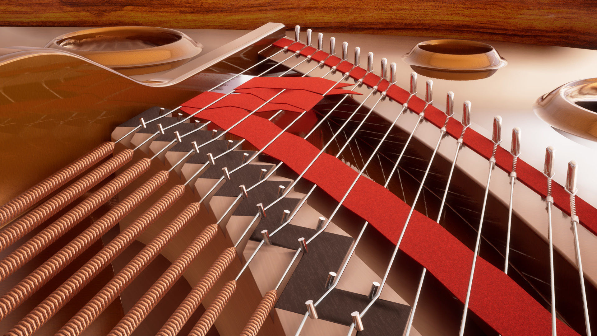 Grand Piano Low-poly 3D model_28