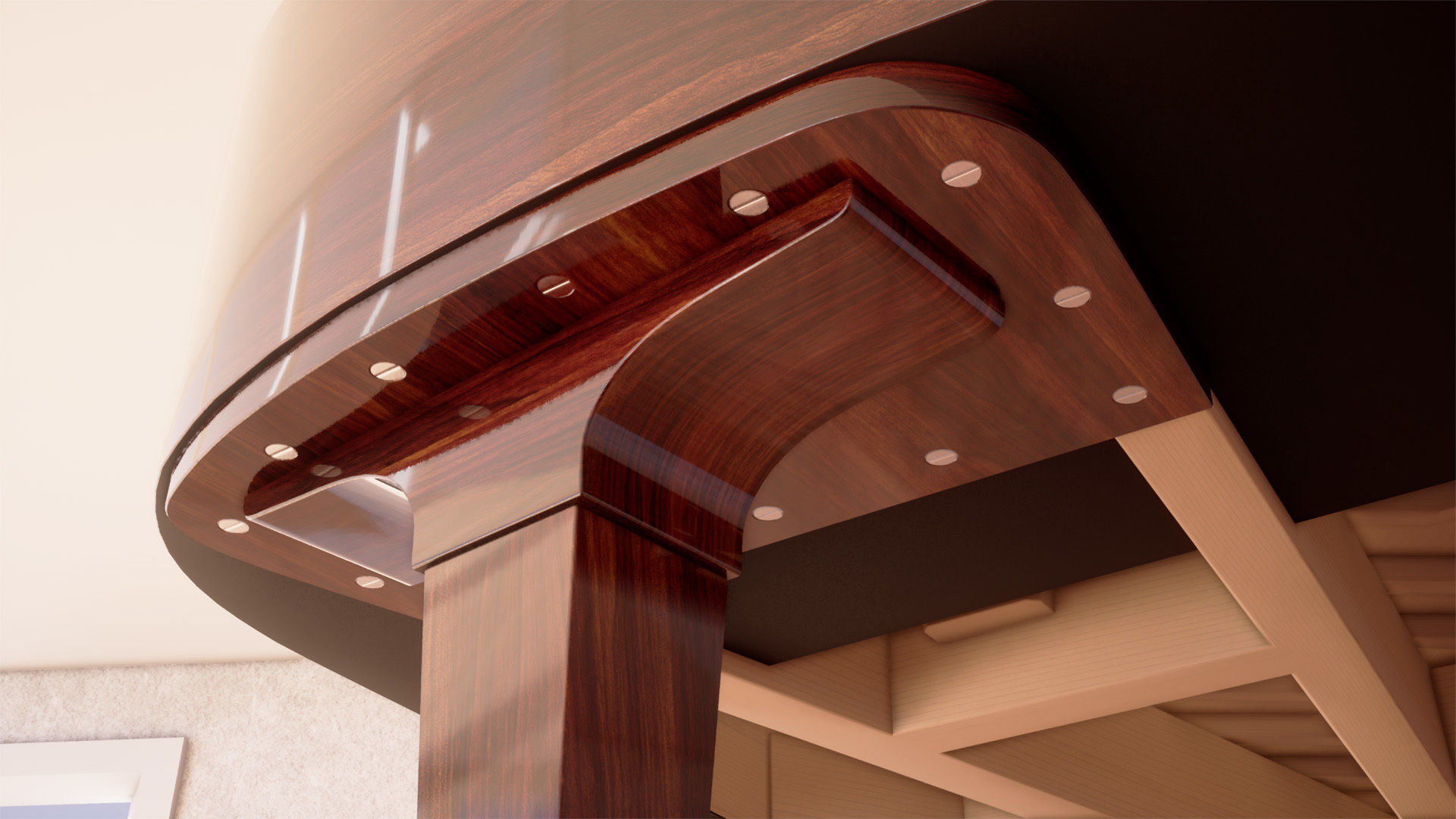 Grand Piano Low-poly 3D model_20