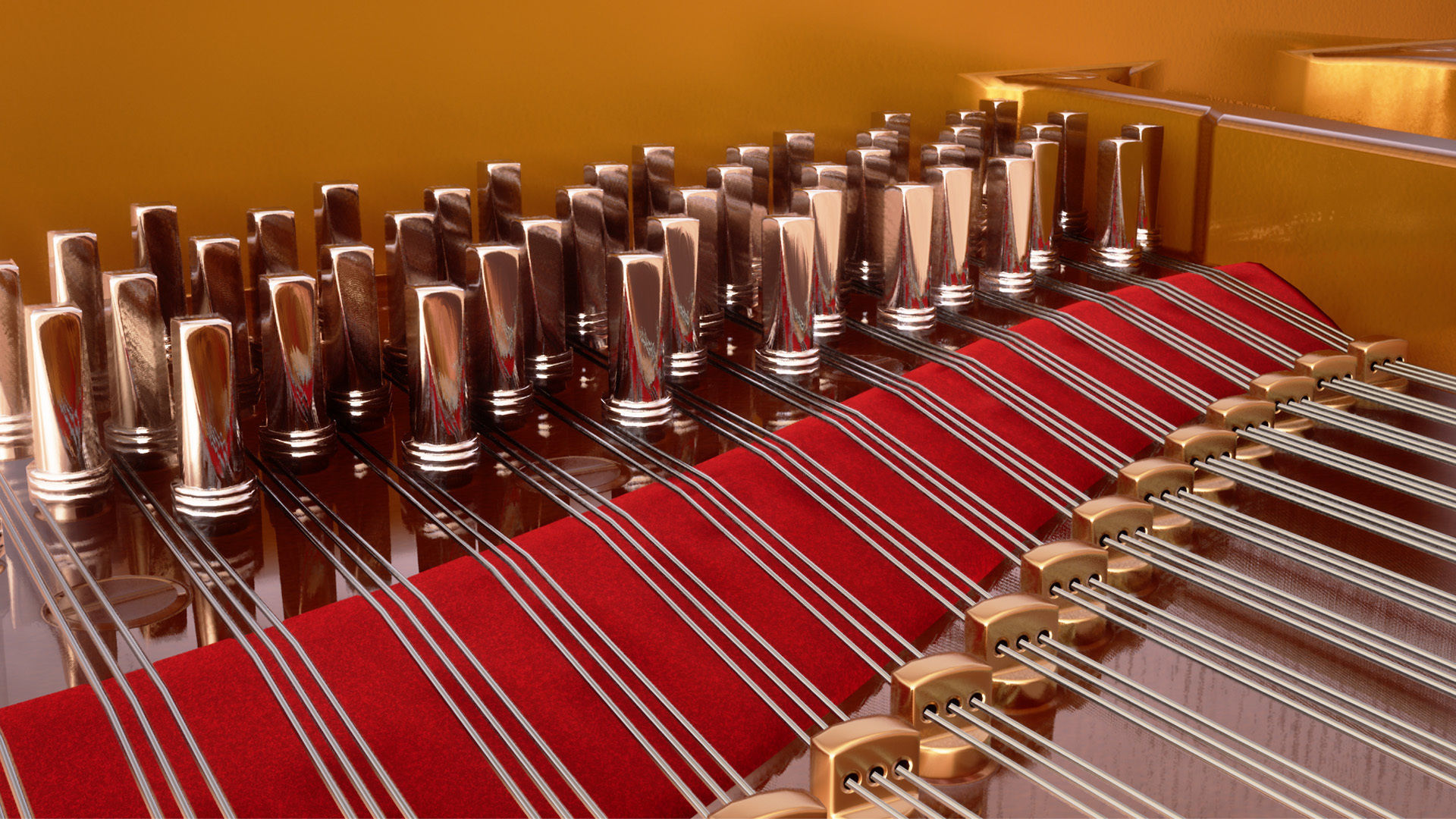 Grand Piano Low-poly 3D model_27