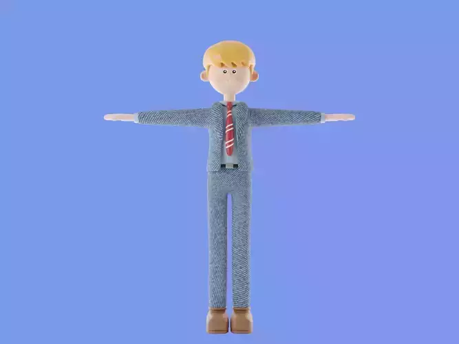 3d character businessman