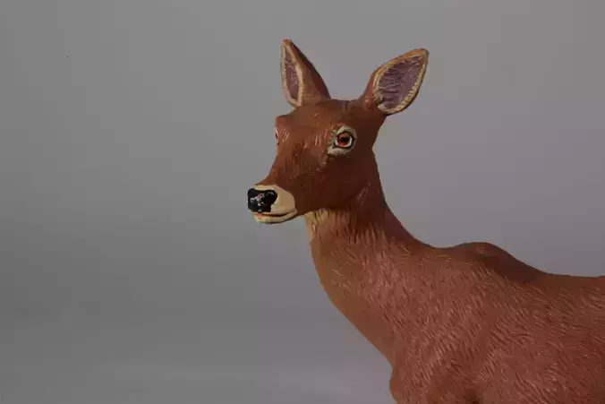 Plastic toy deer